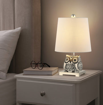 Justina 16" Ceramic Mini LED Table Lamp - JONATHAN Y
